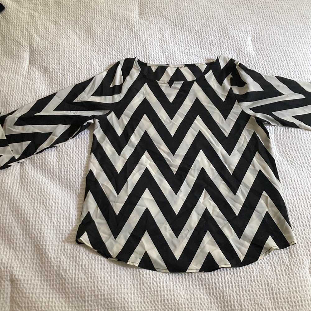 Chevron striped blouse